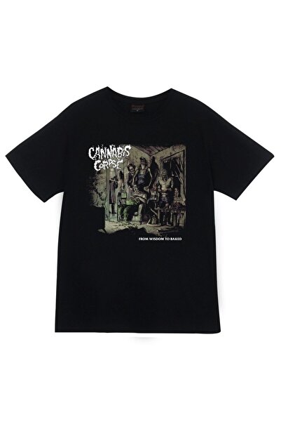 fame-stoned Cannibal Corpse Štampano Unisex 100% pamuk Crna T-shirt