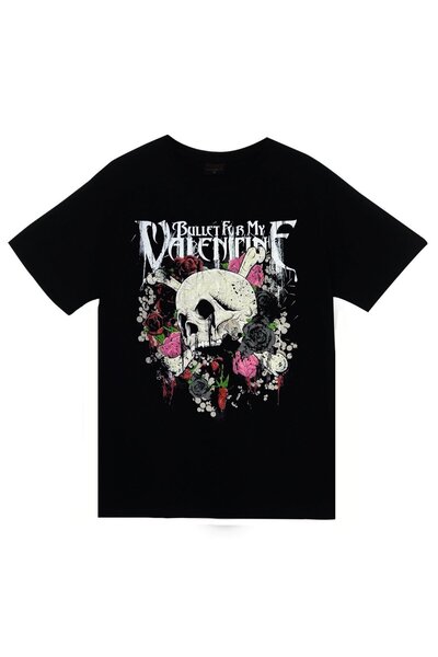 fame-stoned Bullet For My Valentine Štampano Unisex 100% pamuk Crna T-shirt