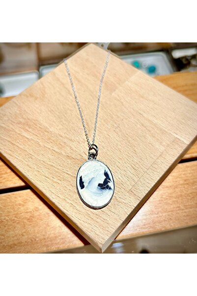 Luna Cameo Madalyon Gümüş Kolye