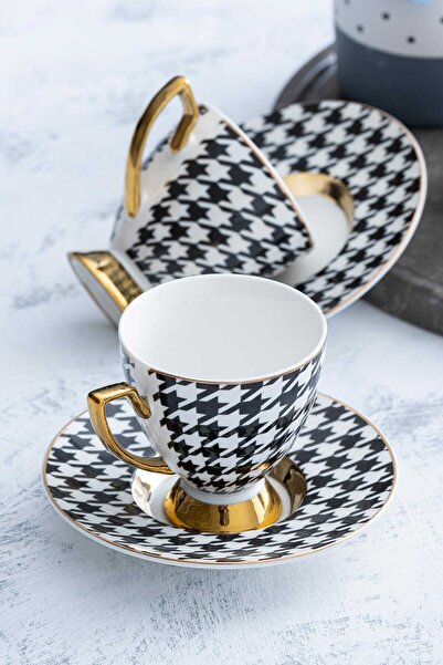 ACAR -SYT-05140 - Acar Destıny Porselen Kahve Fincan Takımı 6 Lı