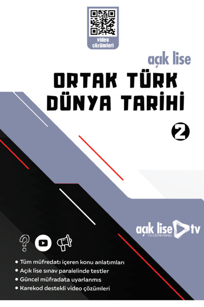 Açık Lise TV Açık Lise Seçmeli ORTAK TÜRK DÜNYA 2 - Konu Soru - Güncel Müfredat