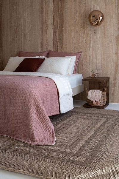 Barine Brick Color Dotty Cotton Bedspread - 240X260