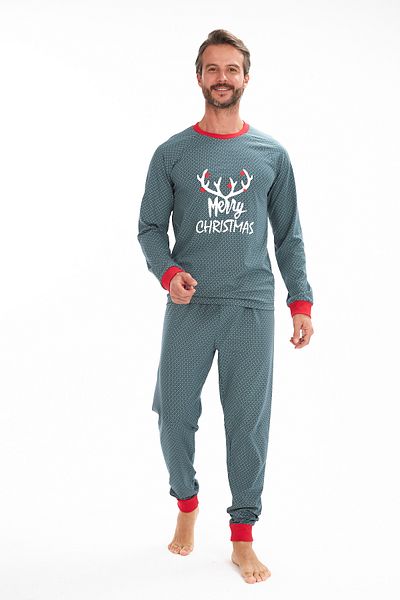 LILIAN Σετ οικογενειακών πιτζάμες Merry Christmas Deer πωλούνται χωριστά οι τιμές διαφέρουν