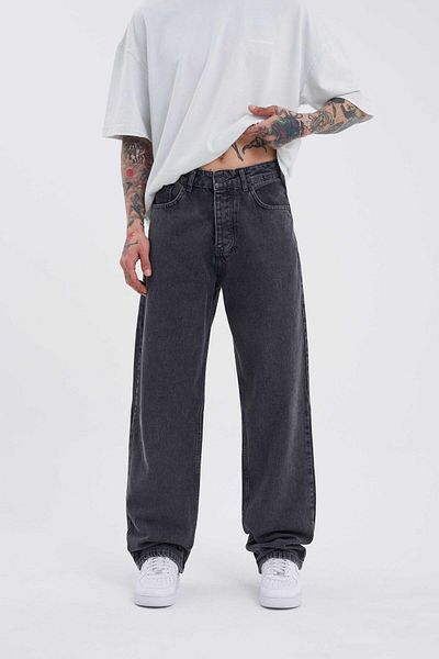 Machinist Φαρδύ χαλαρό παντελόνι Jean Acid Anthracite