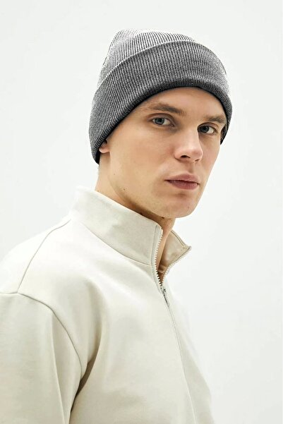 AXXAN Beretă de bază gri pentru bărbați - pliată