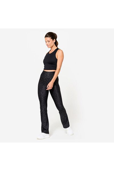 Decathlon Domyos Women's Straight Cut Leggings - Dark Gray