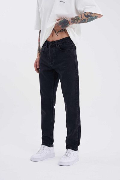 Machinist Men's Loose Fith Jeans Pants Effect Black