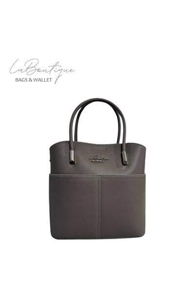 LA BOUTIQUE حقيبة رمادية رطل 0018