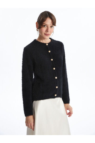 LC Waikiki Crew Neck Women's Knitwear Cardigan