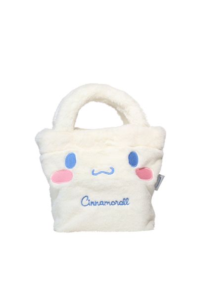 WİGGLE Cinnamoroll Soft Plush Feather Single Compartment Magnetic Children's Handbag