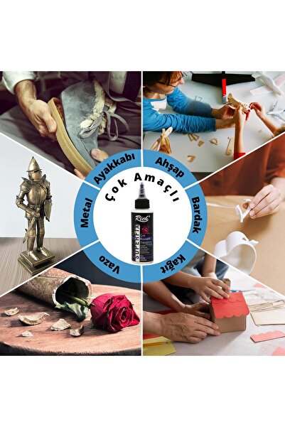 roco paper Superfix Çok Kuvvetli Su Bazlı Yapıştırıcı, Ahşap, Seramik, Takı, Dıy Tutkalı, 60 Cc (2,372 FL OZ)