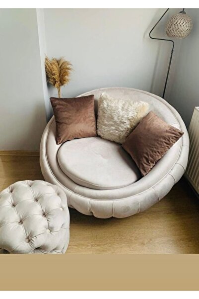 Mododizayn Modo Berjer - Tekli Berjer Ve 45cm Lik Puf