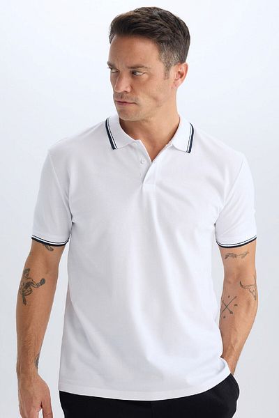 DeFacto Normale Passform Basic Plain Polo T-Shirt E2310AX24AU