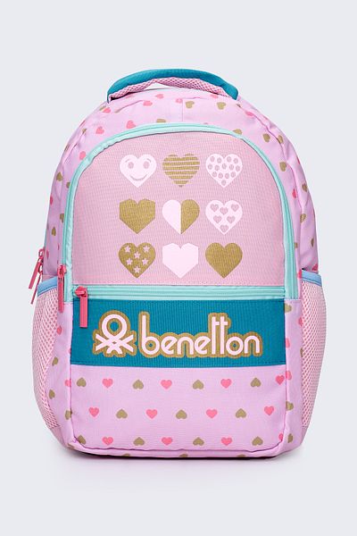 United Colors of Benetton 2-Piece School Set for Girl - Primary School Bag and Pen Holder Set 13066