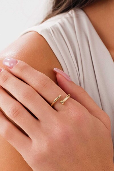 ZEYNEPLİ GOLD 14 Ayar Altın Çivi Yüzük