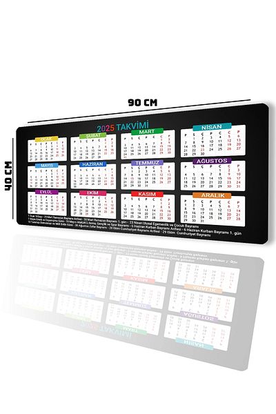SonicTouch لوحة ماوس لوحة مفاتيح سوداء مقاومة للماء لألعاب UltraGrand 2025 - تقويم 40x90 سم XXL