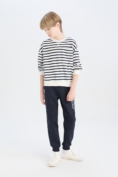 DeFacto Boy's Elastic Waist Printed Sweatpants S1856A624Wn