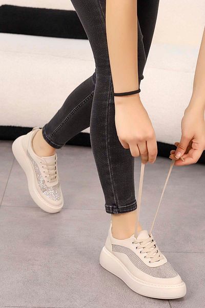 Mamito Ayakkabı Αθλητικά παπούτσια CLN 485 Stone Lace-Up