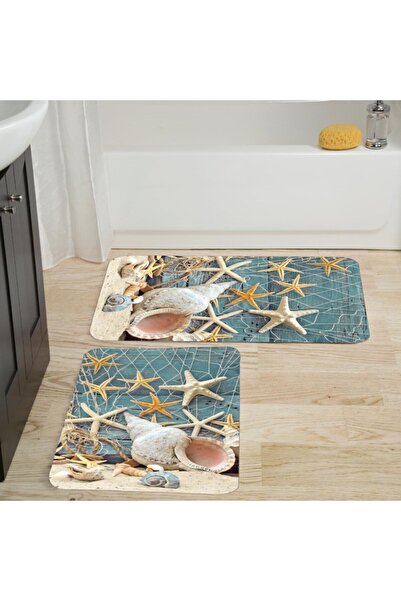 Eliana Home Dijital Baskılı 2'li Banyo Paspas Takımı LNA5012 100x60-60x50