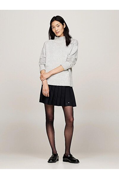 Tommy Hilfiger COOL WOOL MIX PLEAT SHORT SKIRT