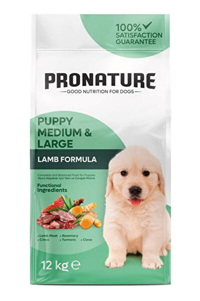 Pronature Daily Puppy Kuzu Etli Ve Pirinçli Yavru Köpek Maması 12 kg