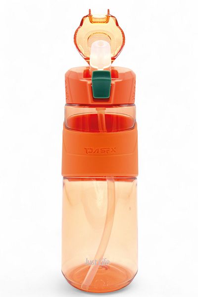 M&B WATER BOTTLE Just Life Tritan Water Bottle with Straw - Daily Sports Water Bottle with Carry Handle - Detox Water Bottle 650 ml
