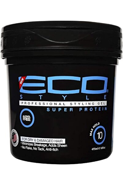 ECO STYLE Super Protein Styling Gel, Black, 16 oz