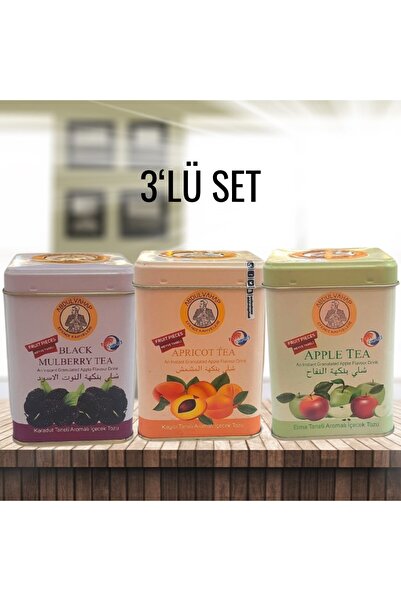MEVLANA BAZAAR Abdulvahap Efendi Elma-Karadut-Kayısı Çay 250 GR 3'LÜ SET 3 AL...