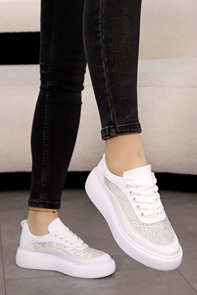 Mamito Ayakkabı Cln 485 Stoned Lace-Up Sneakers