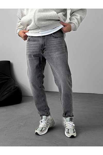 BYBASICMAN Gray Grinding Effect Boyfriend Gj-16590/16608