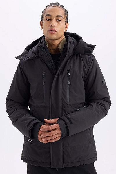 DeFacto Warm Water Repellent Windproof Ski Coat - Ultra Protected with Hood and Lining