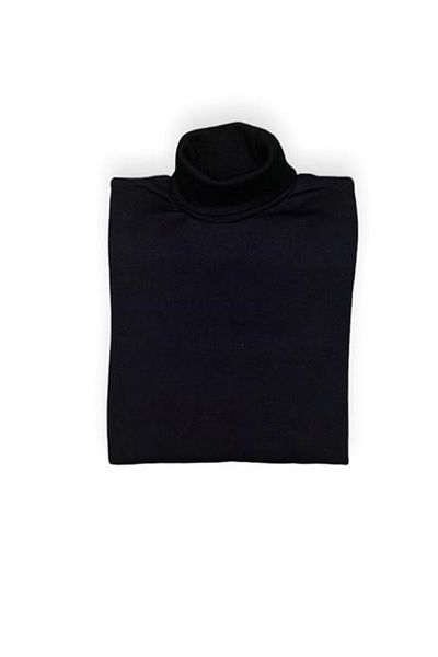 Mnk Baby&Kids Tricou școlar pentru fete din bumbac pieptănat cu gât complet Mnk0385 negru