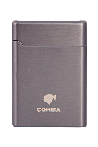 COHİBA Cohiba Çift Torch Pürmüz Gunmetal Metal Puro Çakmağı