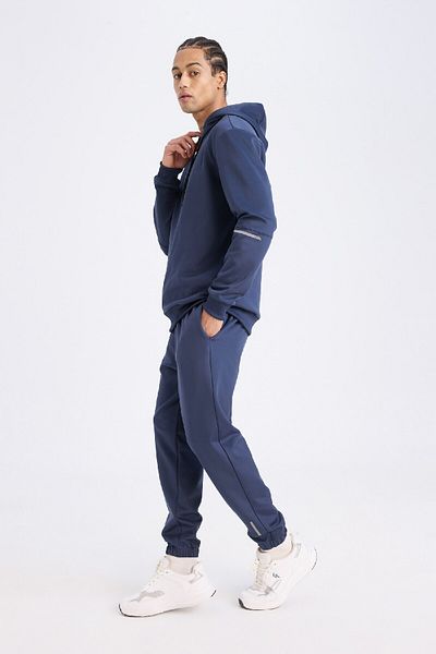 DeFacto DeFactoFit - Sports Jogger Sweatpants, Standard Fit, ίσια με τσέπες και ελαστικό πόδι μέσης D3742AX24WN