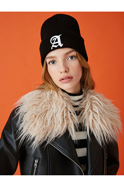 Koton Letter Embroidered Beret