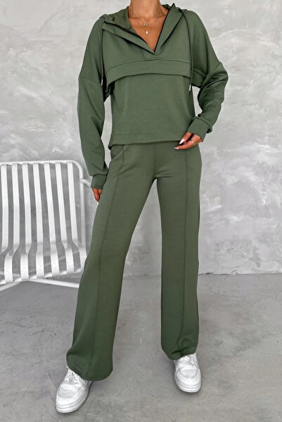 Swana طقم نسائي بغطاء للرأس بسحاب