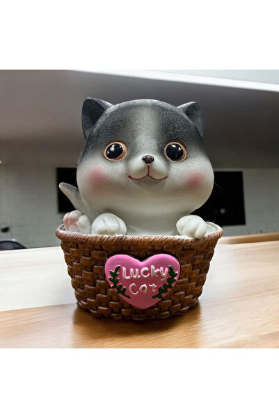 sedoshhomevision New Year H&W Kitten Para Bankası Kırılmaz Kedi Kumbarası