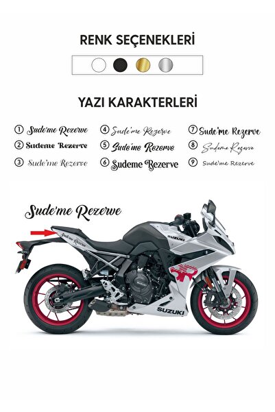 WALLHUMAN Rezerve Yazısı, Otomobil, Motorsiklet Yapışkanlı Etiket, Sticker (2...