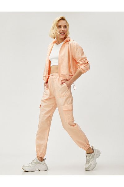 Koton Parachute Jogger Pants with Pockets and Elastic Waist
