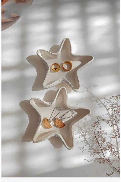 Starfish 2-Piece Decorative Plate, Jewelry Plate