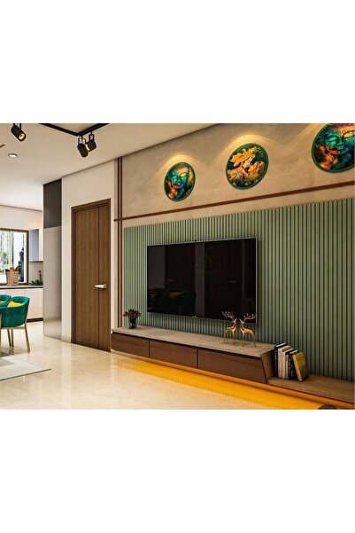 AGT Antalya Yıldız Duvar Lambri Profili Lb 3771 Makaron Yeşil