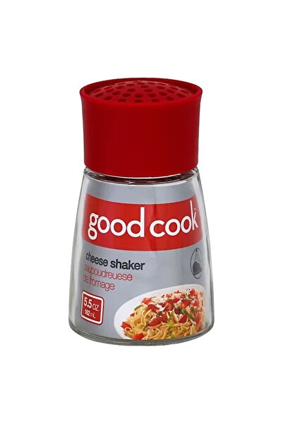 Good Cook وعاء زجاجي لرش الجبن من GoodCook، سعة 5.5 أونصة مع غطاء مثقب، يوزع ...