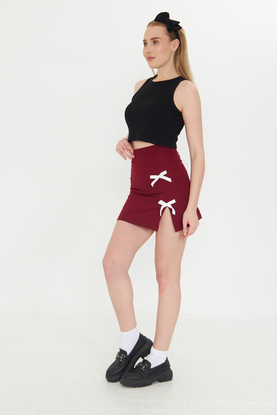 My Peak Mini Skirt Burgundy