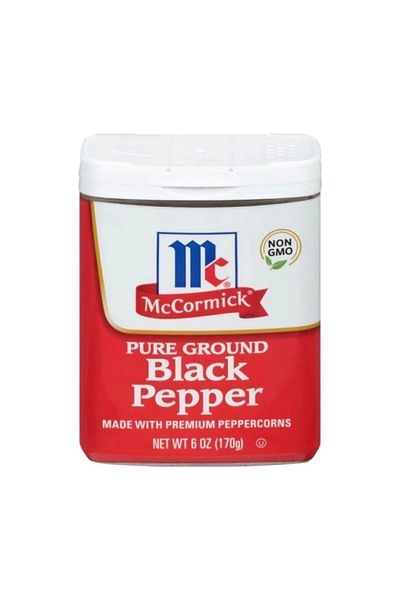 McCormick Pure Ground Black Pepper 170Gr