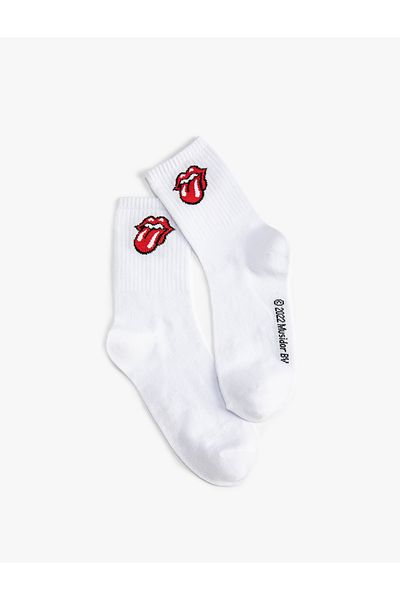 Koton Κεντημένες κάλτσες The Rolling Stones με άδεια χρήσης