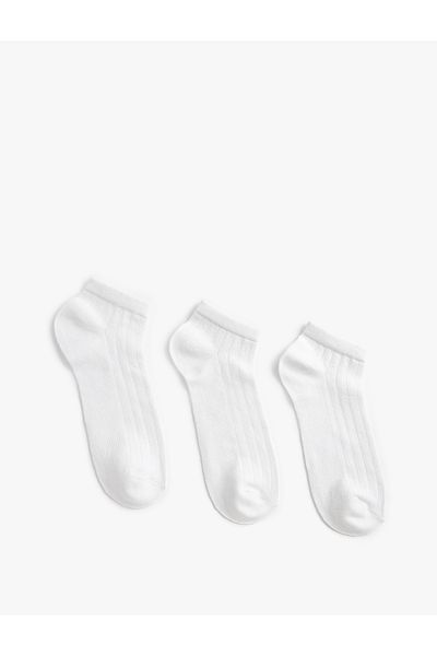 Koton Basic 3-Piece Booties Socks Set
