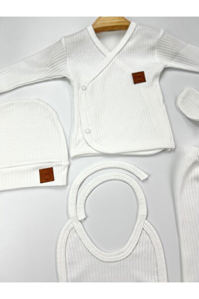 OMY Set of 5 Corded Baby Newborn 100% Cotton Hospital Release