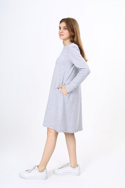 Toontoy Girl's Crew Neck Two so Hidden Pocket Embroidered Dress