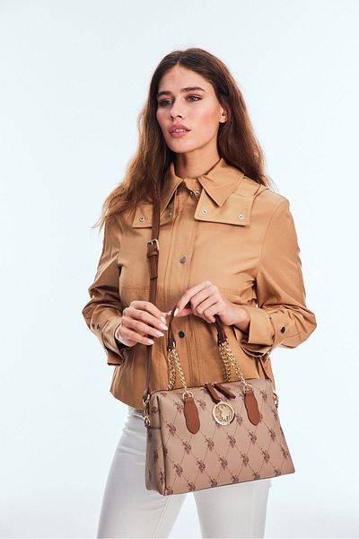 U.S. Polo Assn. Geantă de umăr pentru femei Us8701 K.beige