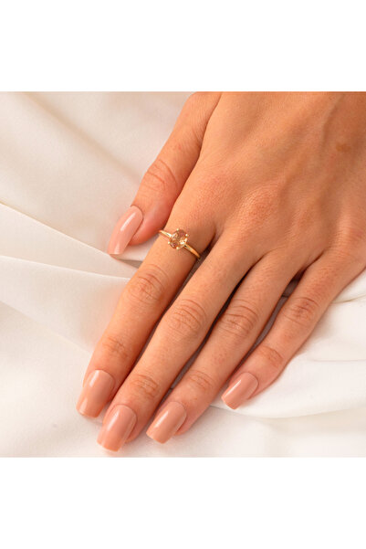 FasekGold 1.10 Karat Dik Sultanayt Taşlı Octagon Pırlanta Montörü 925 Ayar Gümüş Evlilik Teklifi Yüzüğü